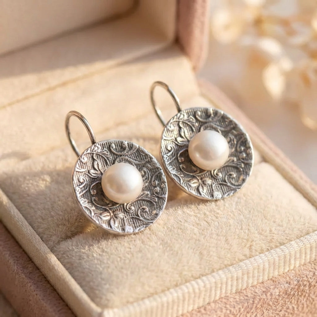 Vintage Pearl Dangle Earrings