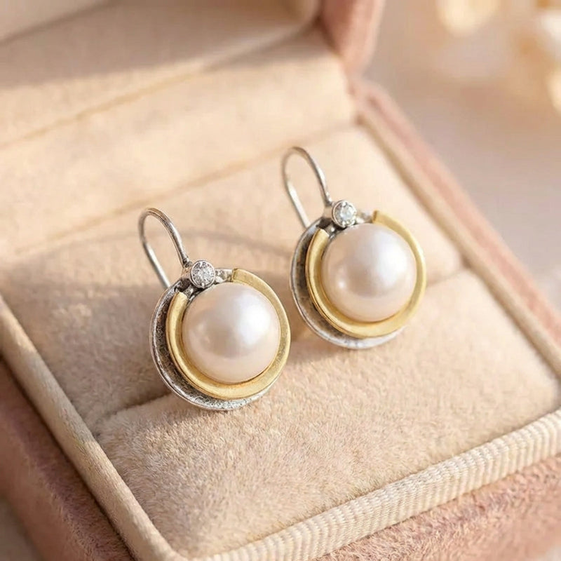Vintage Pearl Dangle Earrings