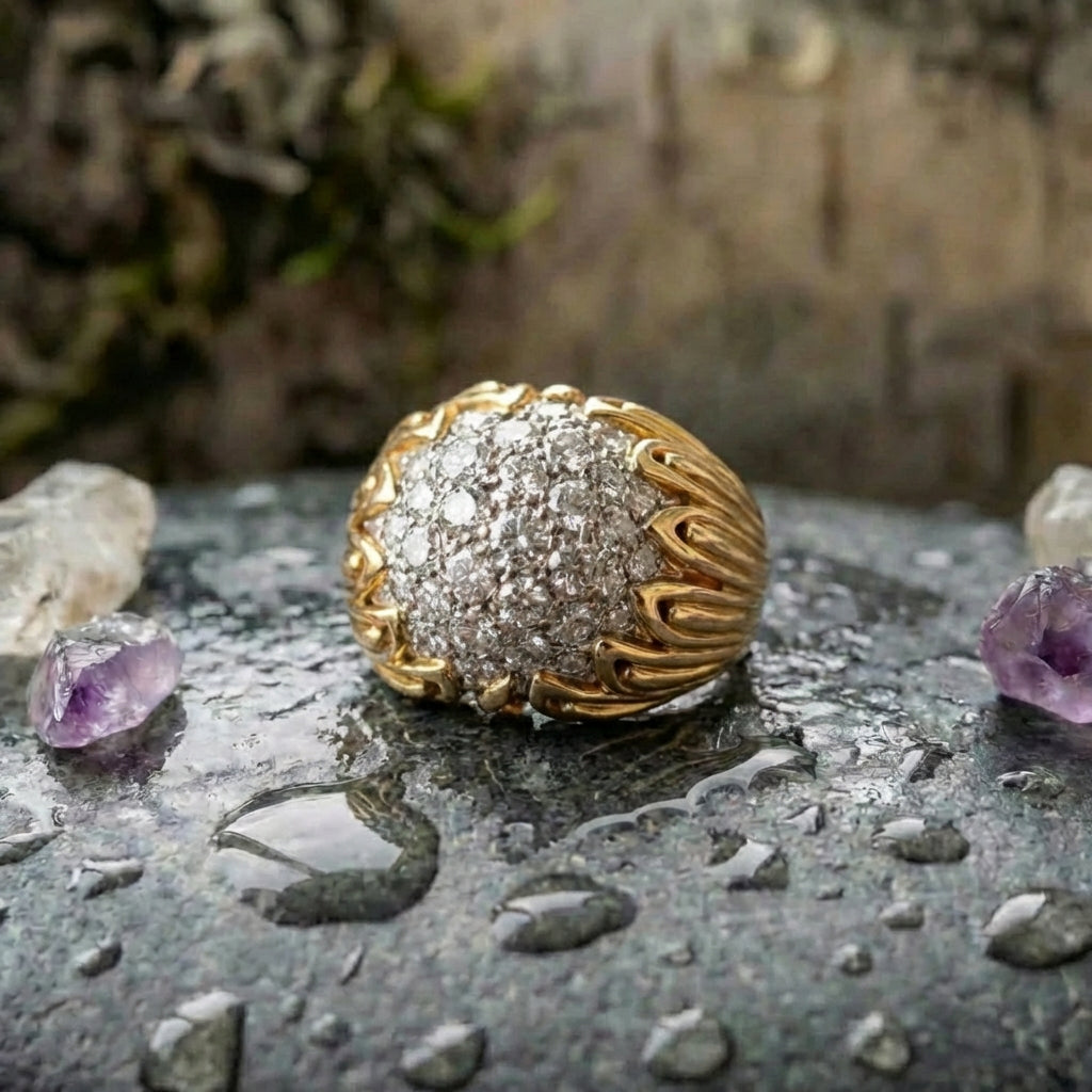 Vintage Diamond Claw Ring