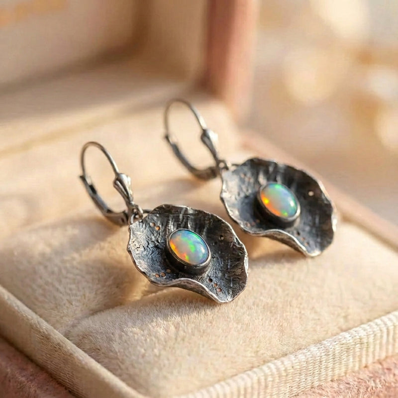 Vintage Opal Dangle Earrings
