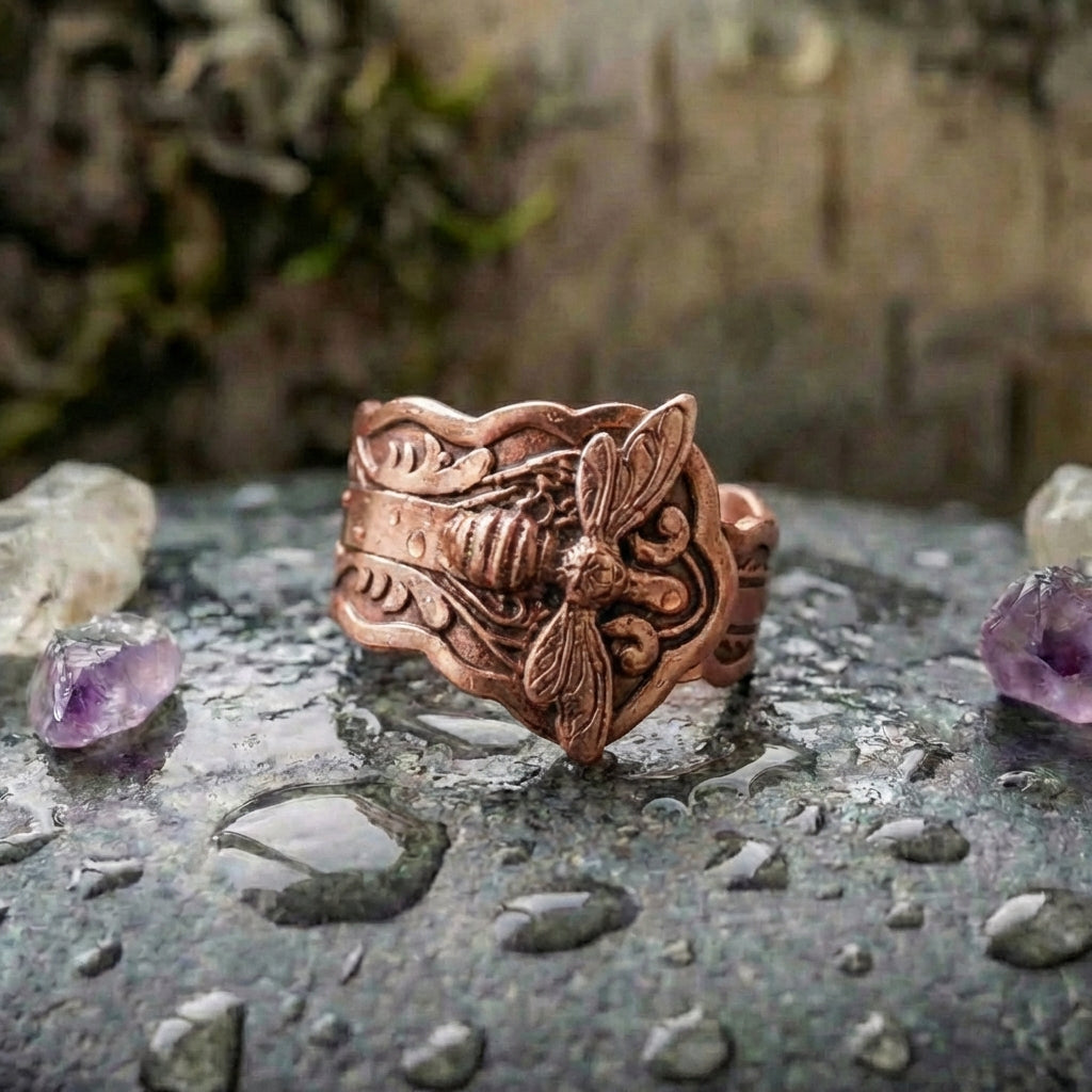 Vintage Bee Statement Ring