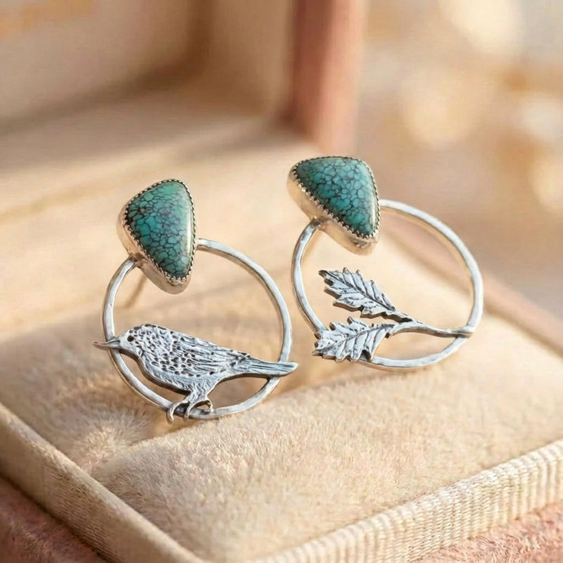 Vintage Blue Stone Earrings