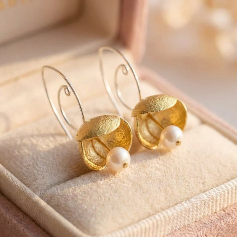 Vintage Bell Flower Earrings