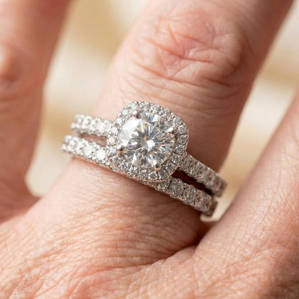 Crystal Wedding Ring