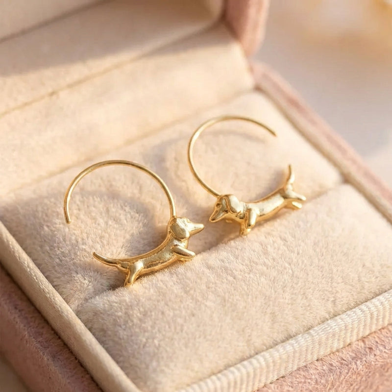 Elegant Dachshund Earrings