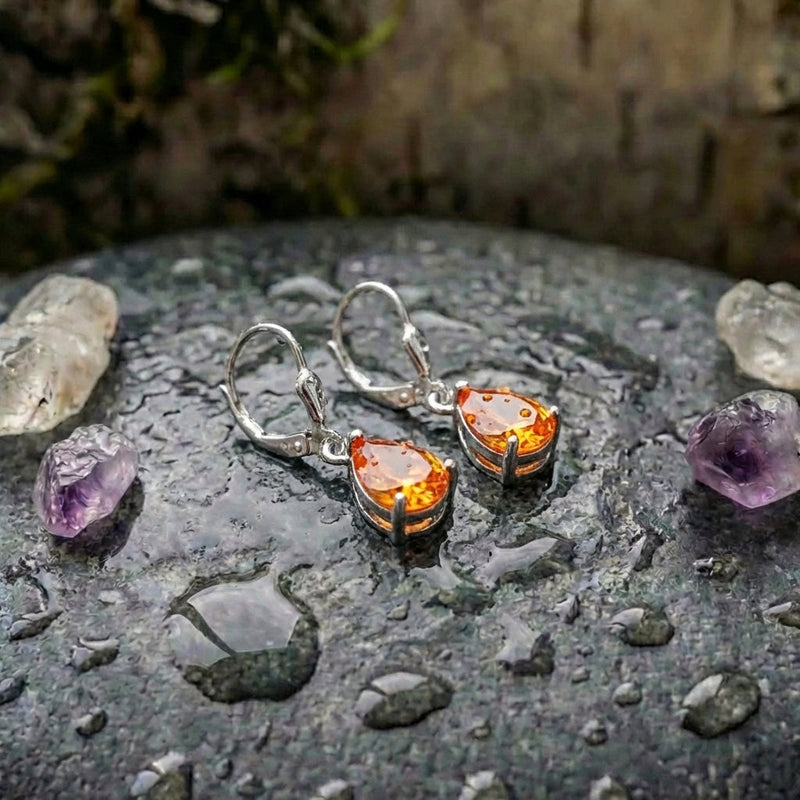 Elegant Crystal Teardrop Earrings