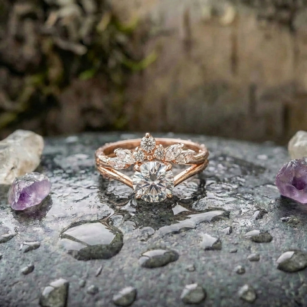 Elegant Flower Diamond Ring
