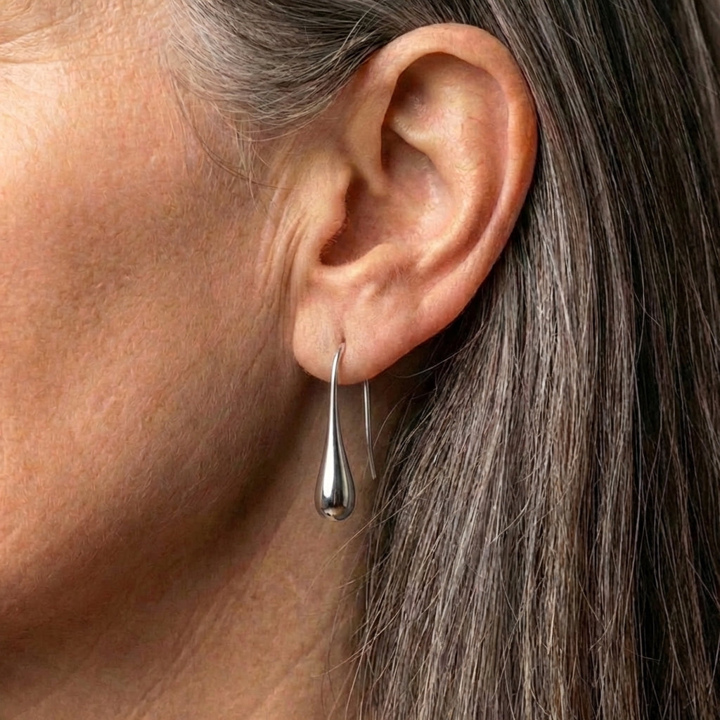 Classic Silver Drop Earrings