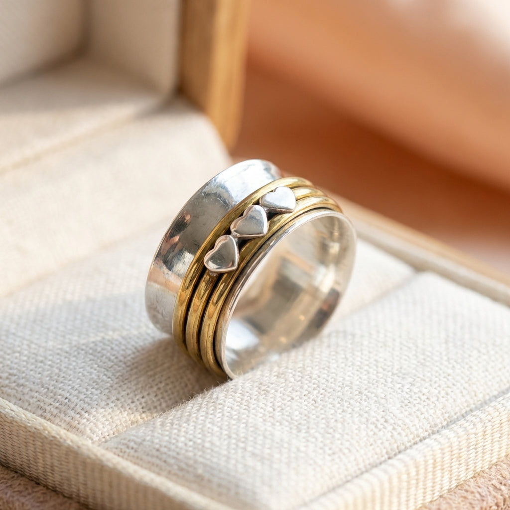 Bohemian Heart Band Ring