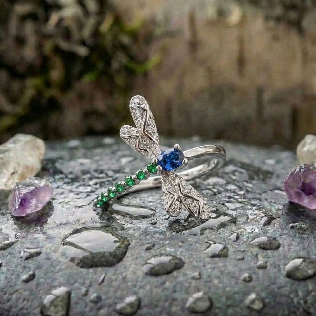 Elegant Dragonfly Ring