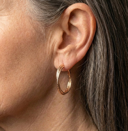 Vintage Classical Cross Round Earrings