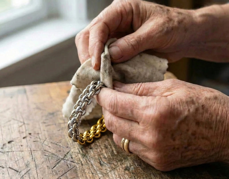 Vintage Handmade Braided Bangle Bracelet
