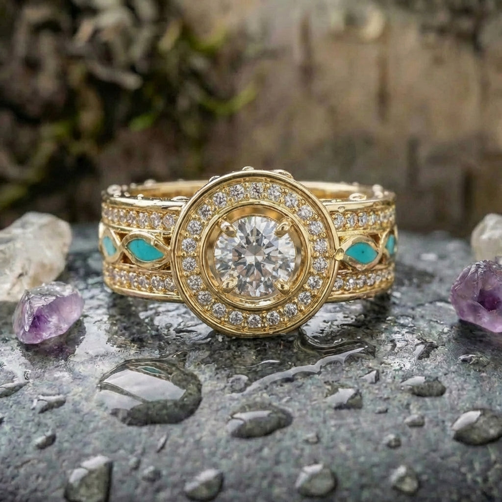 Vintage Gold Diamond Ring