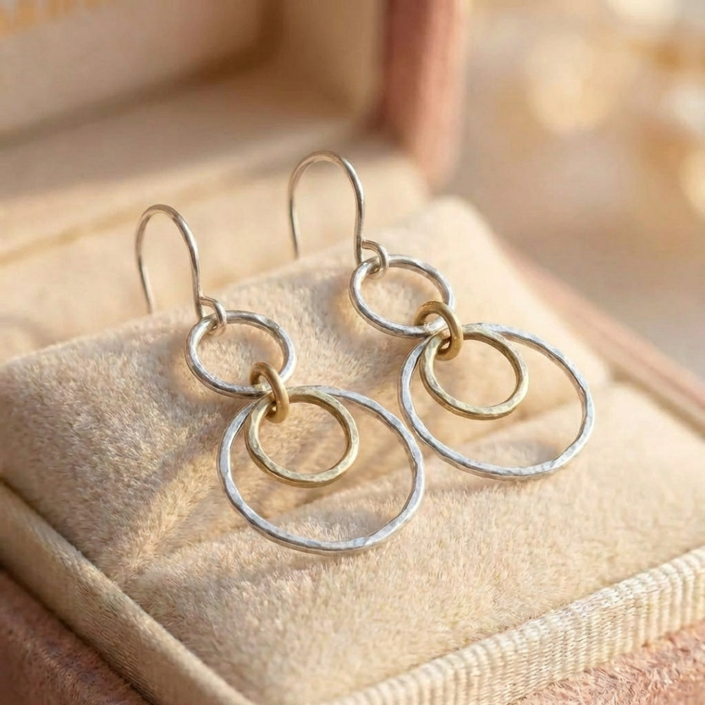 Vintage Silver Loop Earrings