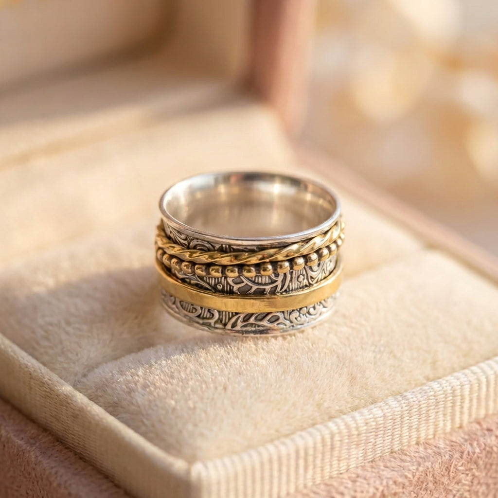 Vintage Geometric Statement Ring