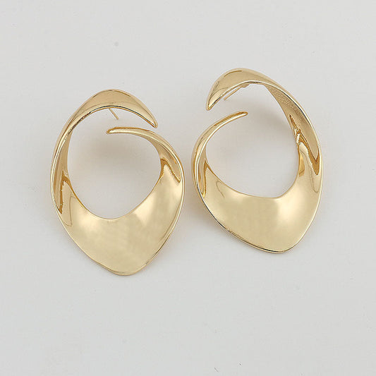 Gold Chunky Hoop Earrings