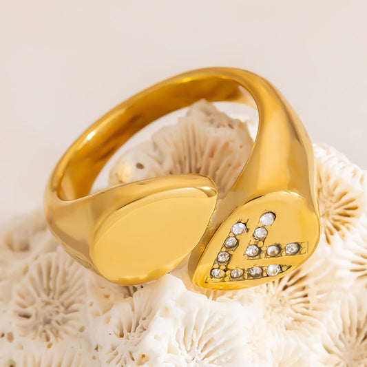 Gold Crystal Ring