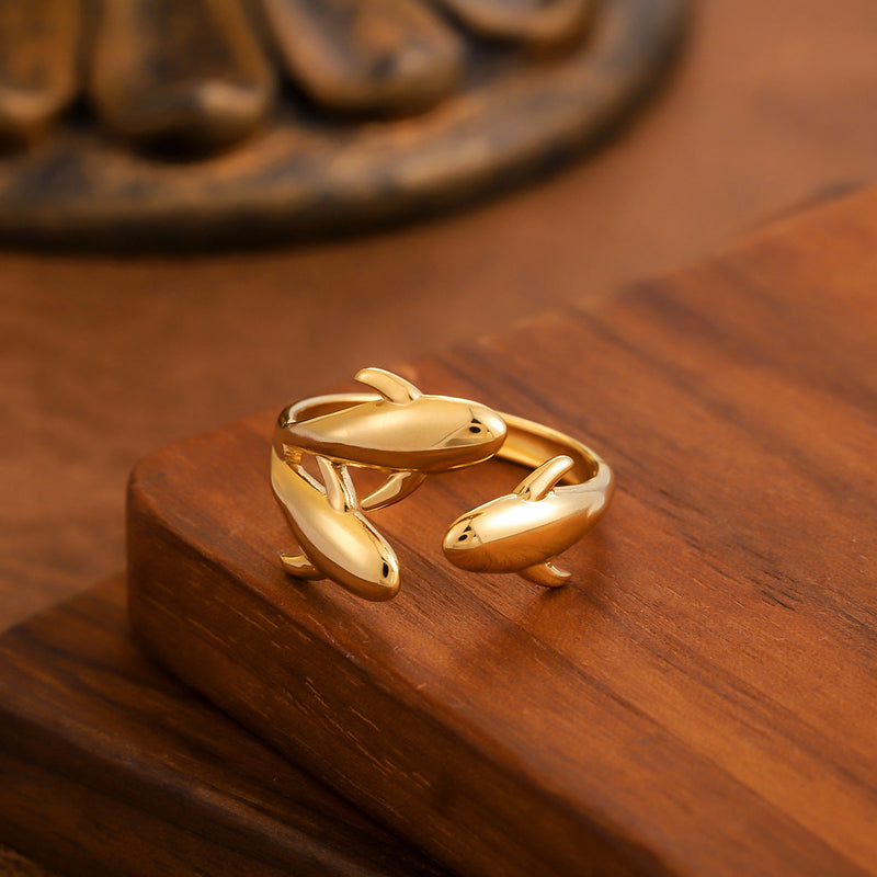 Gold Fish Ring