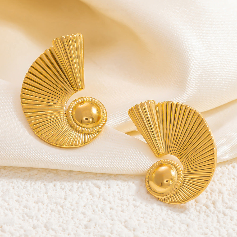 Gold Shell Earrings