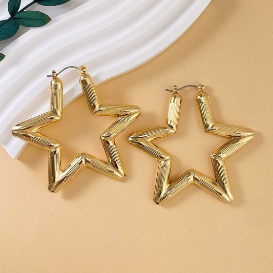 Gold Star Earrings