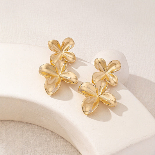 Golden Flower Earrings