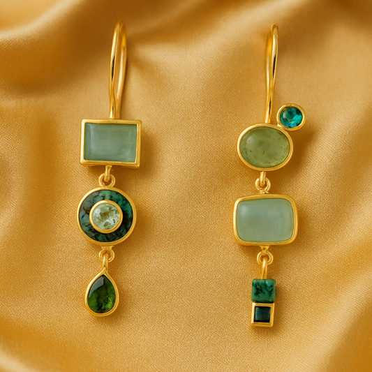Classic Green Earrings