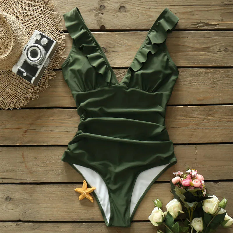 Vintage Inspired Bathing Suit with a Contemporary Edge