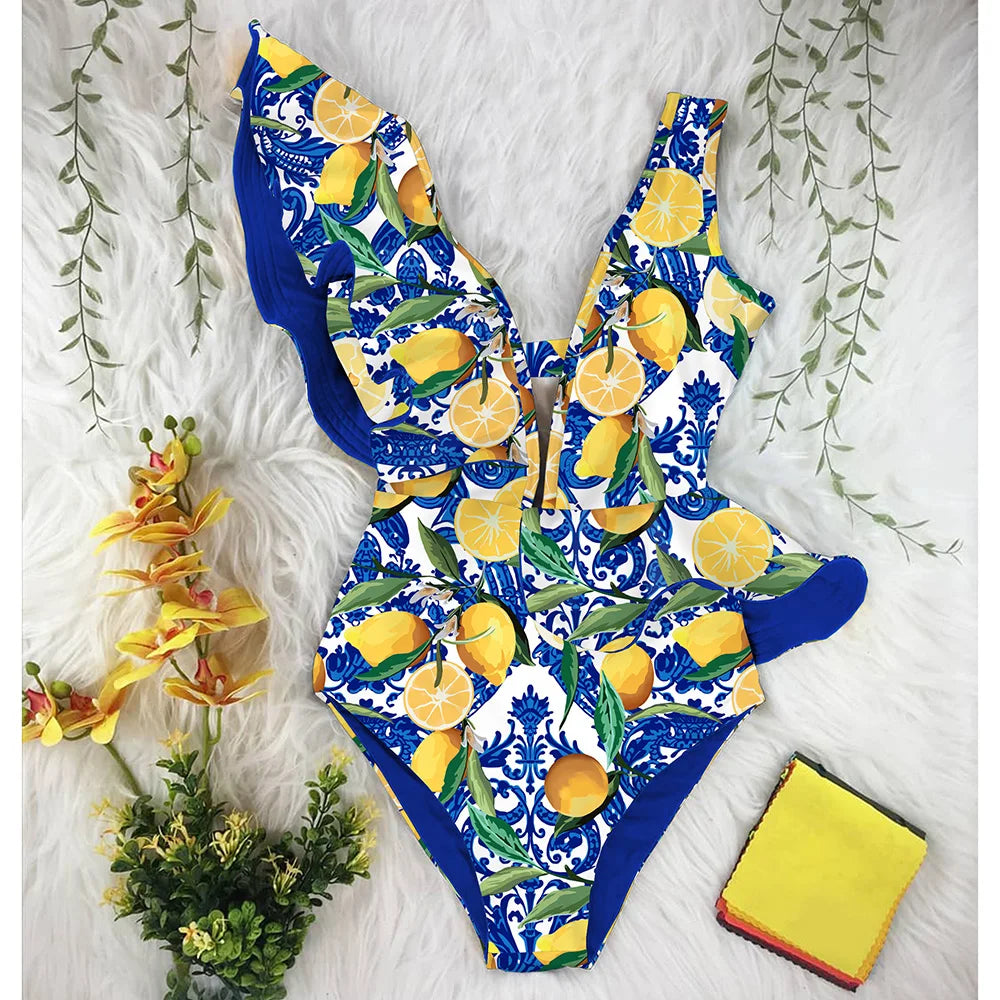 Finely Styled Bathing Suit with a Classic Vintage Look