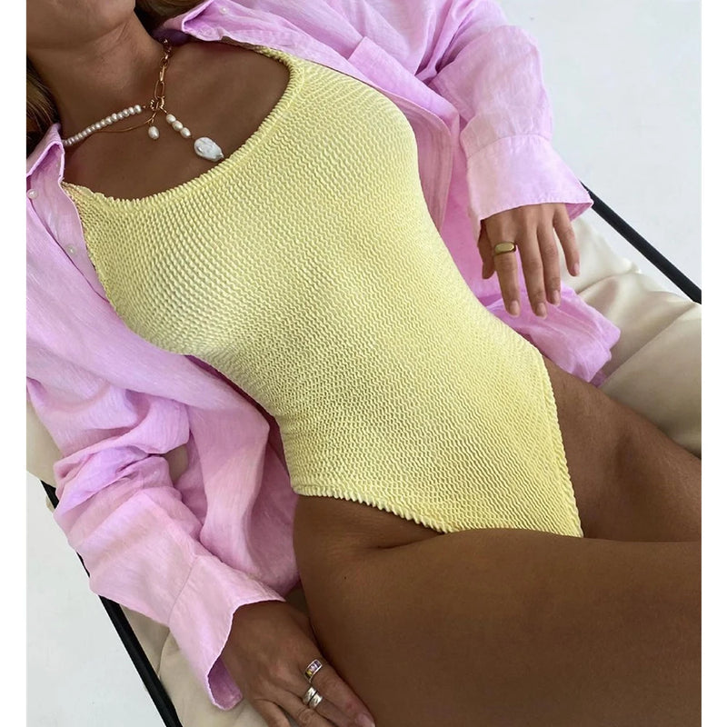 Vintage Inspired Bathing Suit with a Contemporary Edge