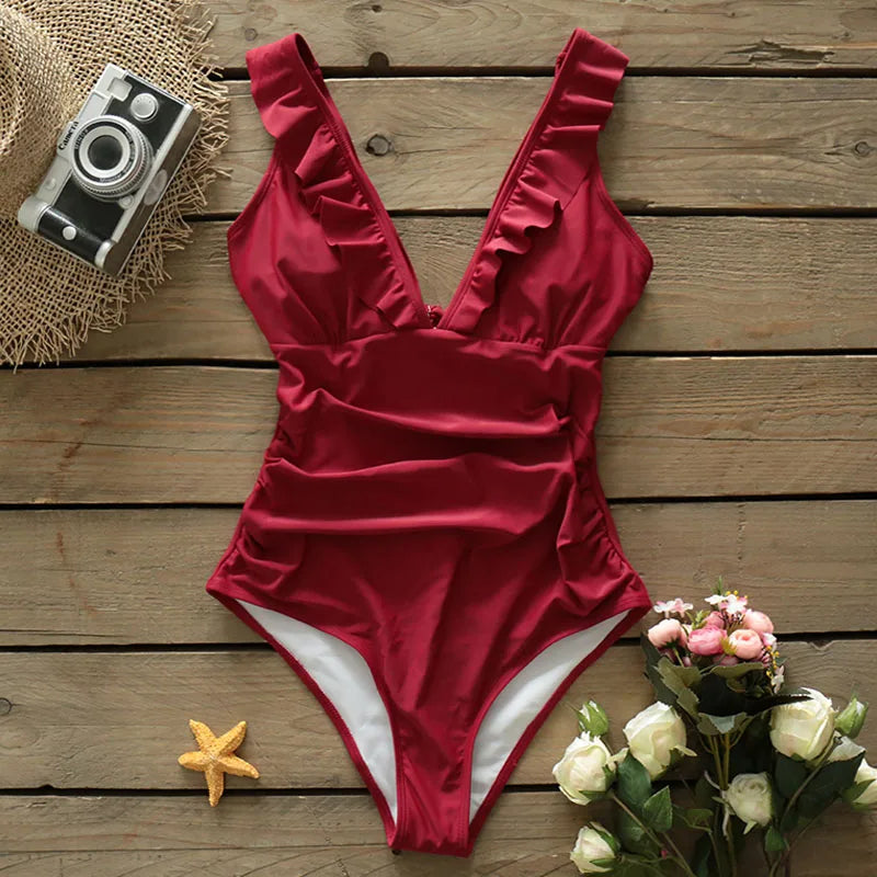 Vintage Inspired Bathing Suit with a Contemporary Edge