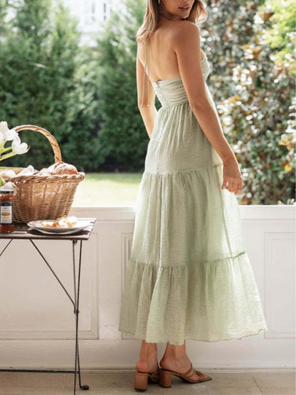 LD | Maxi jurk met halternek