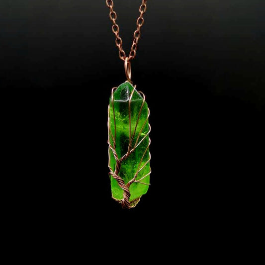 Handmade Green Peridot Necklace