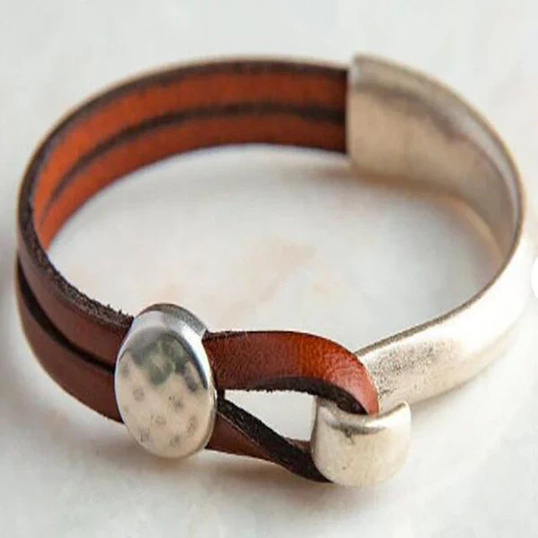 Handmade Leather Silver