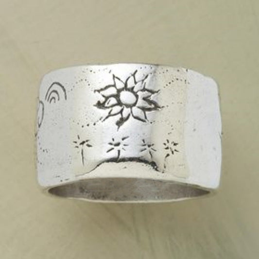 Handmade Sun Star Ring
