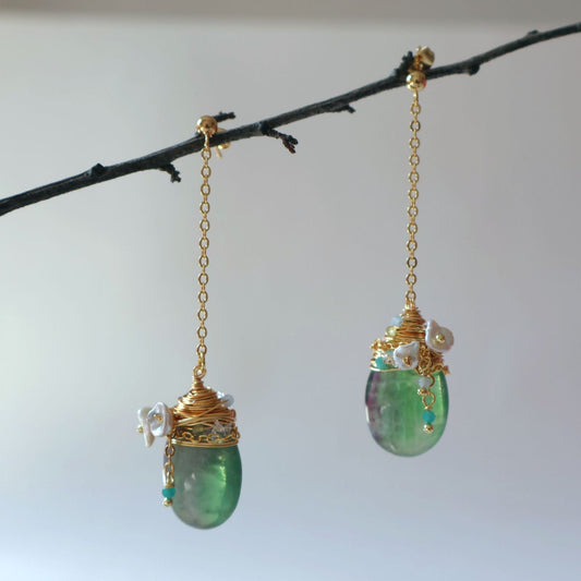 Jade Drop Earrings