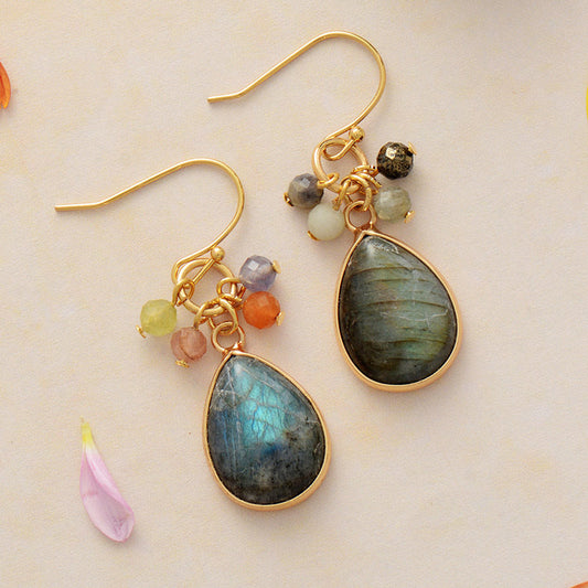 Labradorite Gemstone Earrings