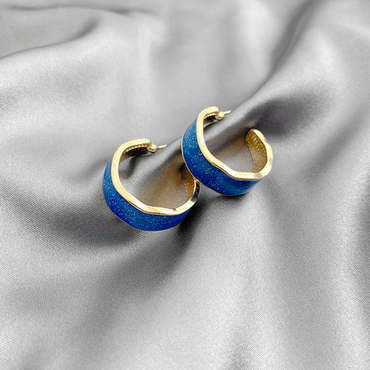 Lapis Lazuli Hoop Earrings