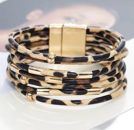 Leopard Wrap Bracelet