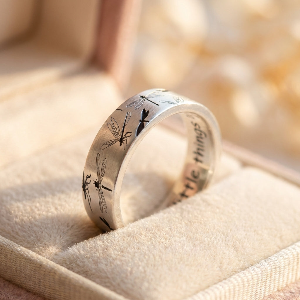 Minimalist Dragonfly Ring