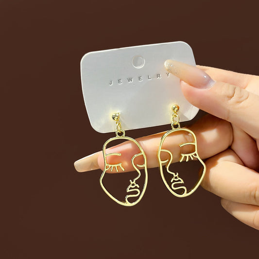 Minimalist Face Earrings