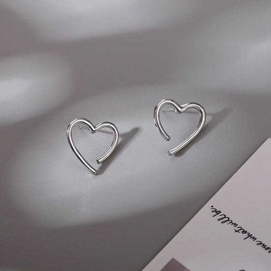 Minimalist Heart Earrings