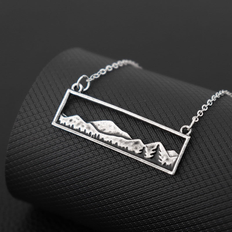 Minimalist Mountain Necklace