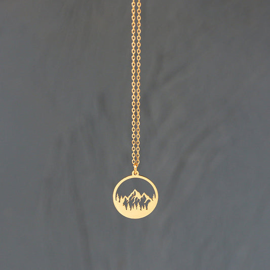 Minimalist Mountain Necklace
