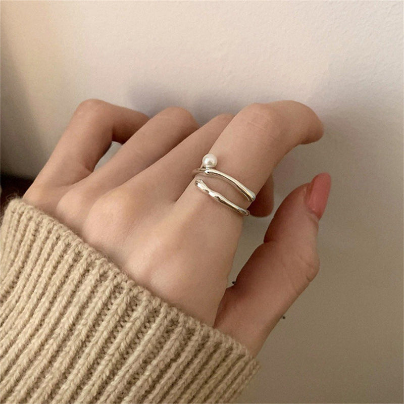Minimalist Pearl Ring