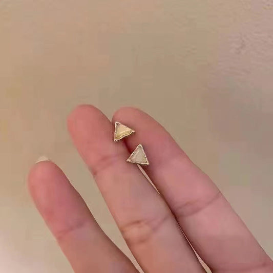 Minimalist Triangle Earrings
