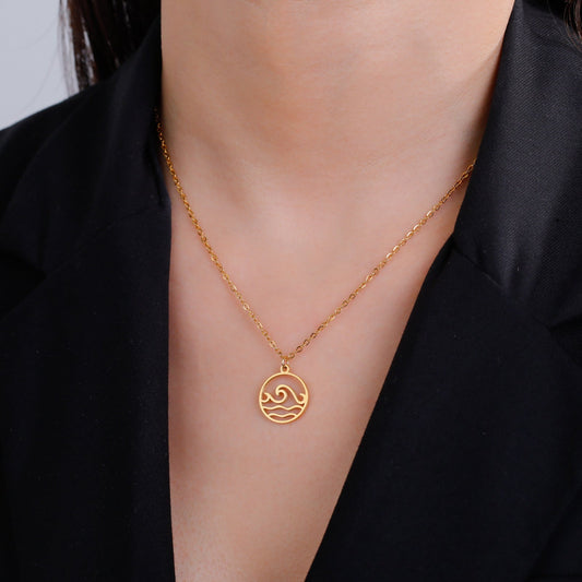 Minimalist Wave Necklace