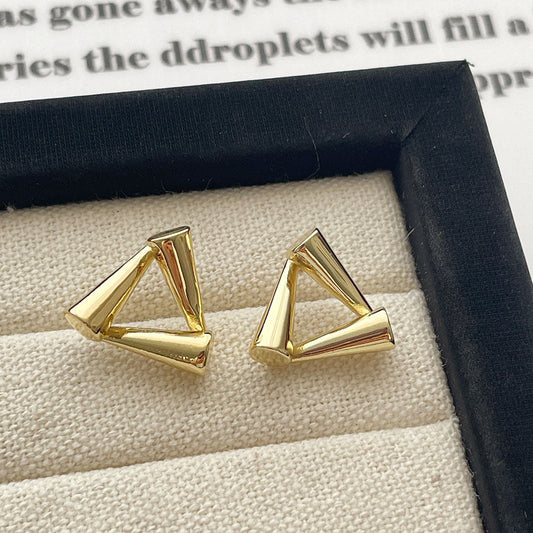 Modern Gold Earrings