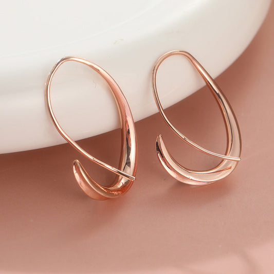 Modern Rose Gold Earrings