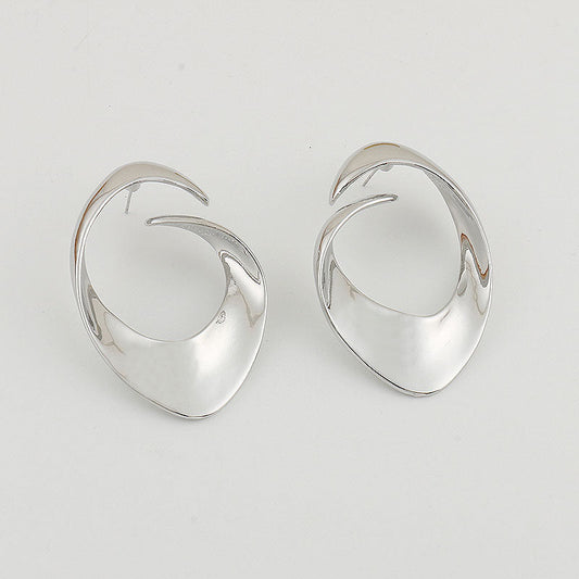Modern Silver Earrings