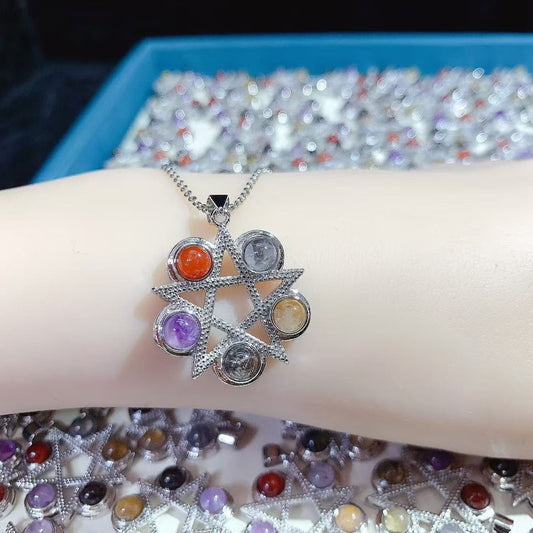 Multistone Star Necklace
